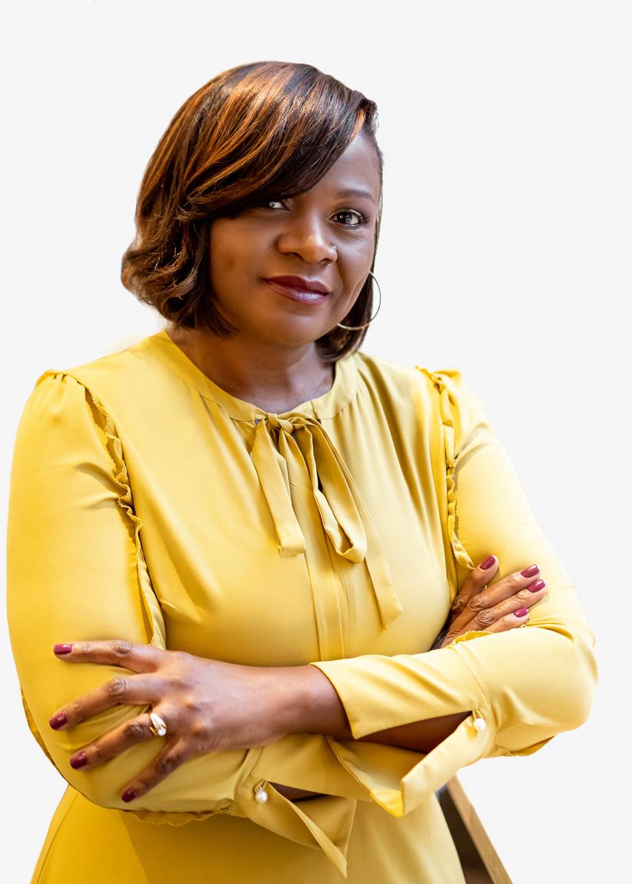 Dr. Sandra Upton headshot with her arms crossed